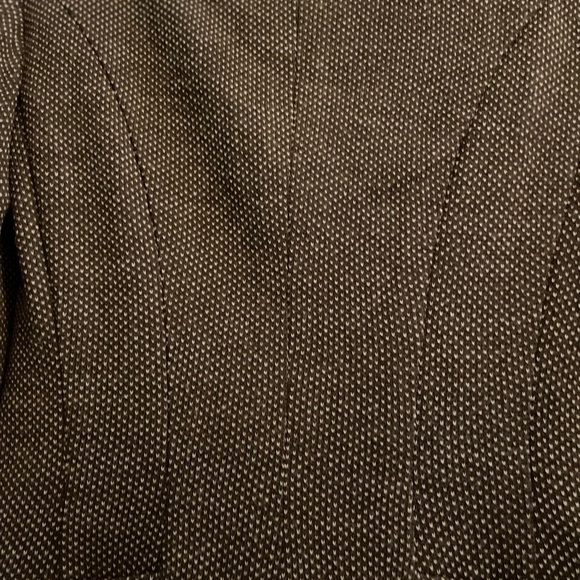 Max Mara Weekend Wool Blend Mixed Brown White Pattern Blazer Size Extra Small - Picture 8 of 13